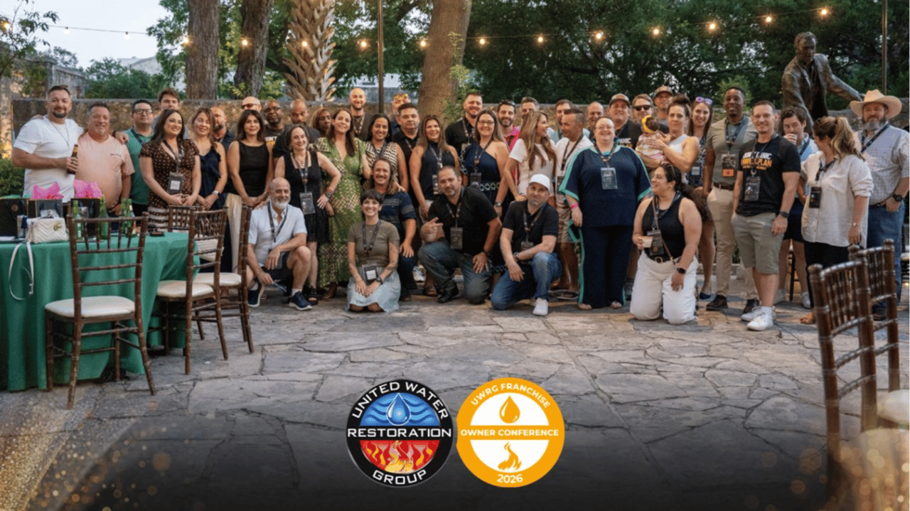 Photo of United Water Restoration Group franchise owners at Owner Conference