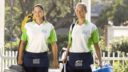 image of cleaning authority employees ready to help.