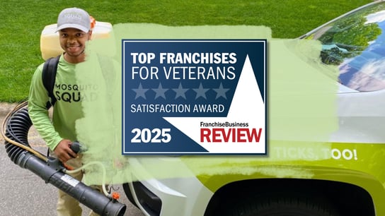 Mosquito Squad Plus Named a Top 100 Franchise for Veterans by Franchise Business Review