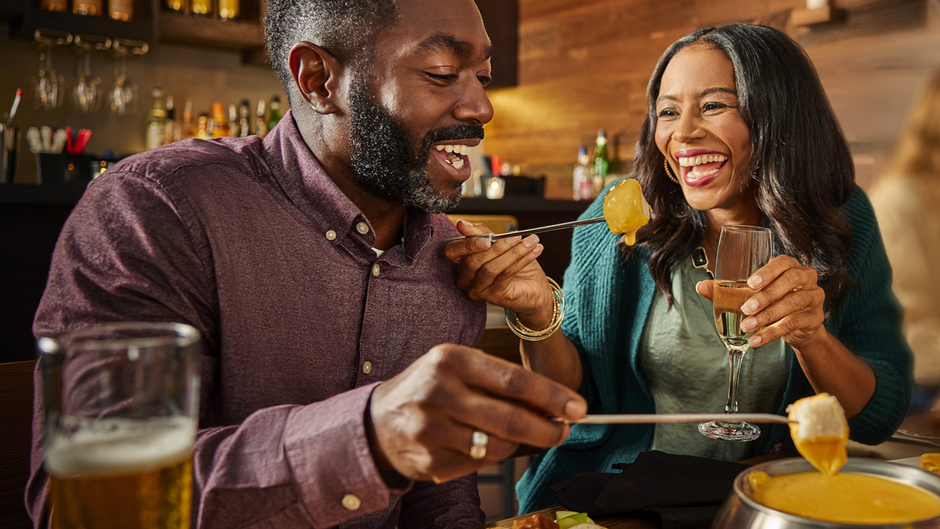 Photo of two guests at Melting Pot