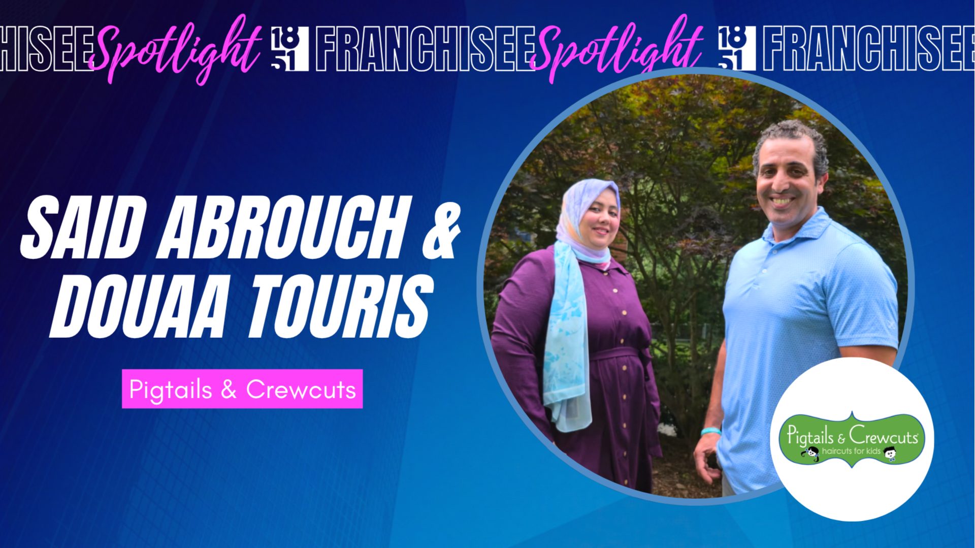 image of said abrouch and douaa touris franchise owner of pigtails and crewcuts Snellville