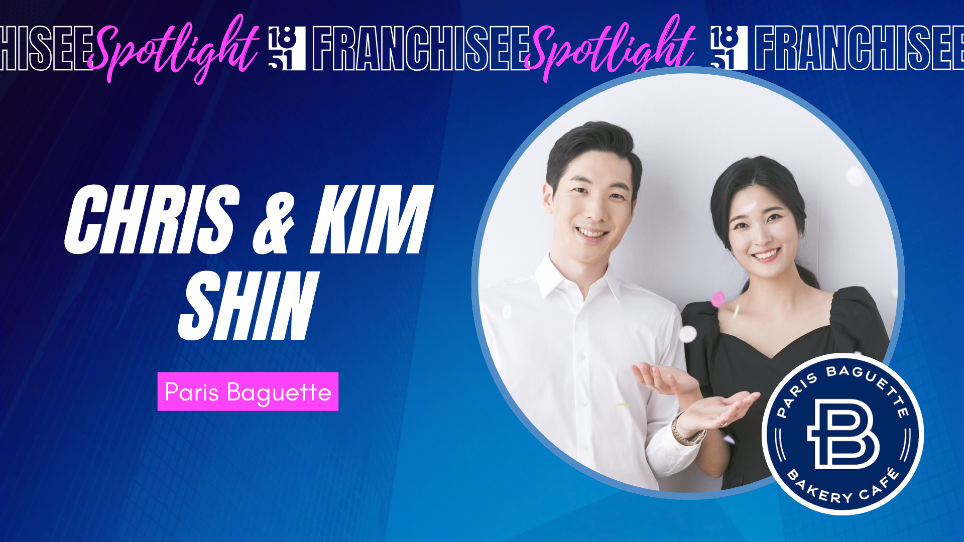 image of Chris Shin and Kim Shin owners of paris baguette in Coral Springs Florida