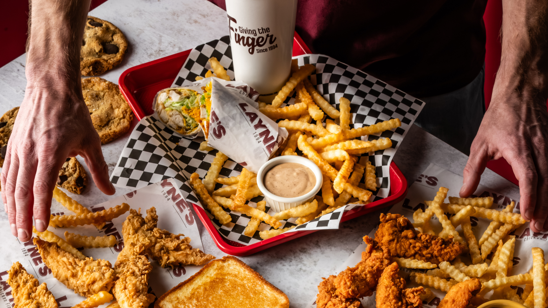 Photo of Layne's Chicken Fingers spread